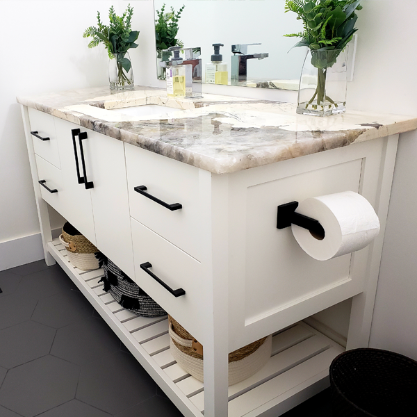 Floating Powder Room Vanity